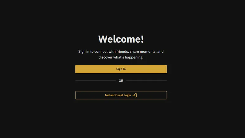 Social Media Platform screenshot 1