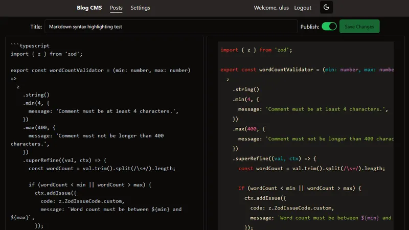 Blog Platform screenshot 3