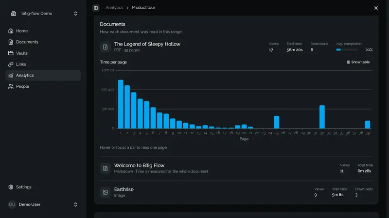 Bitig Flow | Document Sharing & Analytics Platform screenshot 3