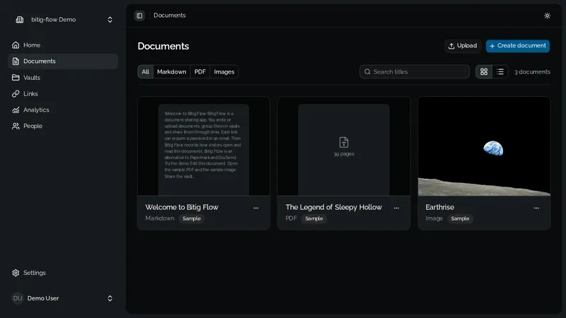 Bitig Flow | Document Sharing & Analytics Platform screenshot 4