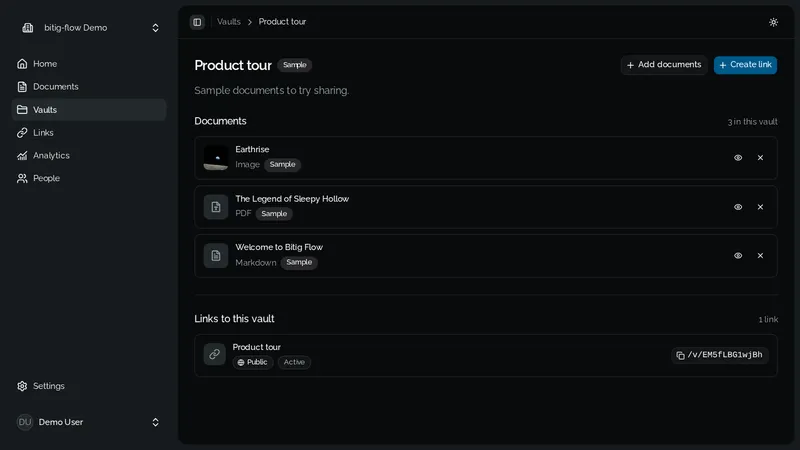 Bitig Flow | Document Sharing & Analytics Platform screenshot 7